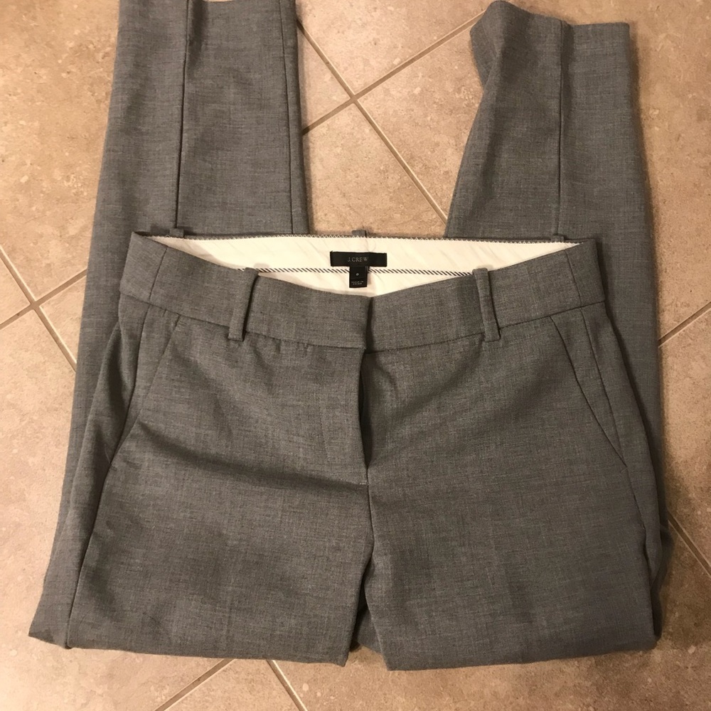 J Crew gray slacks size 8